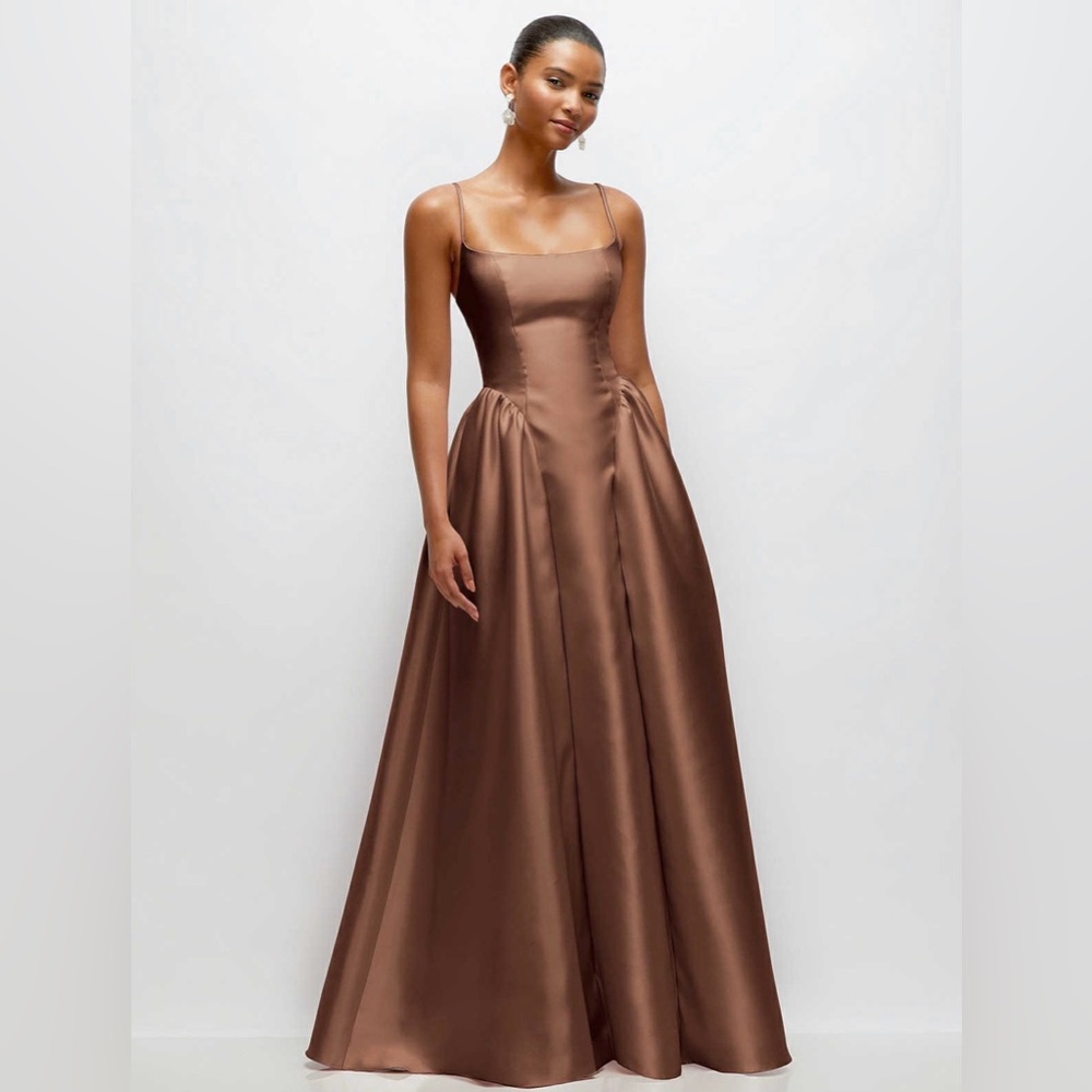 The Dessy Group Basque Waist Dress- Jillian #3169